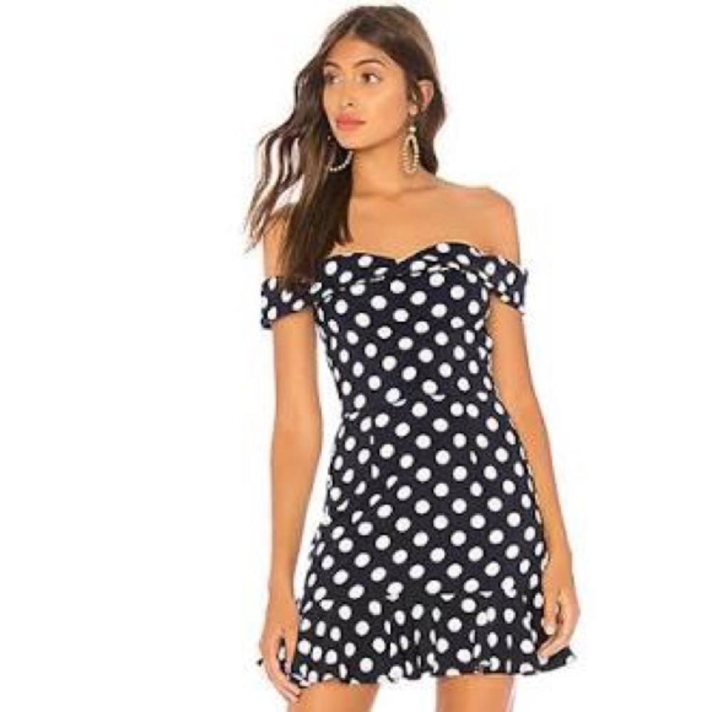 About Us polka dot dress